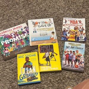 Children's Book collection about basketball 6 books total